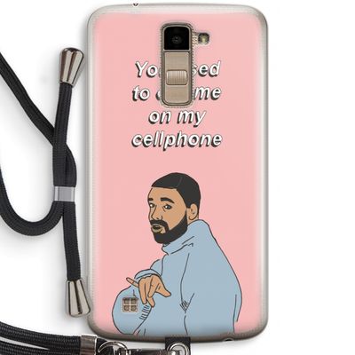 Hotline bling: LG K10 (2016) Transparant Hoesje met koord