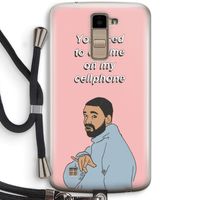 Hotline bling: LG K10 (2016) Transparant Hoesje met koord