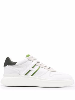 Hogan baskets H580 à design à empiècements - Blanc