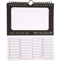 Creativ Company Internationale verjaardagskalender, afm 19x23 cm, gatgrootte 15,3x9,2 cm, 180 gr, 5 stuk/ 1 doos