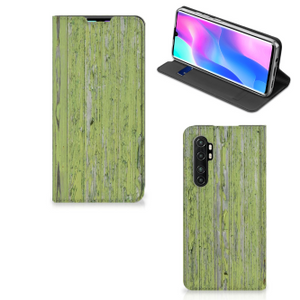 Xiaomi Mi Note 10 Lite Book Wallet Case Green Wood