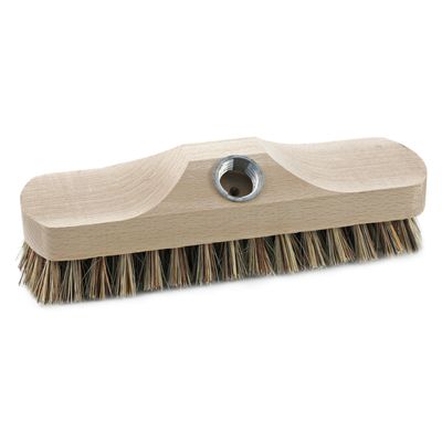 Luiwagen schrobborstel/schrobber van hout 22 cm