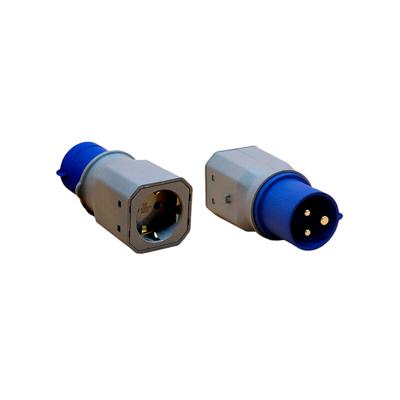 Adapter F-line Blauw Grijs 250 V