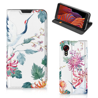 Samsung Galaxy Xcover 5 Hoesje maken Bird Flowers