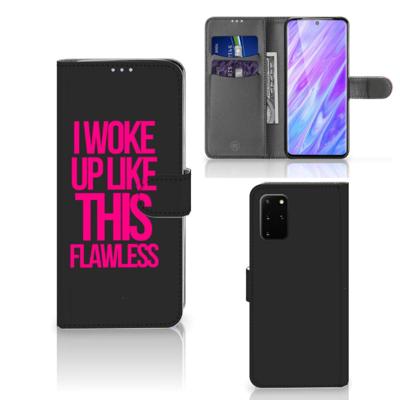 Samsung Galaxy S20 Plus Hoesje met naam Woke Up - Origineel Cadeau Zelf Maken
