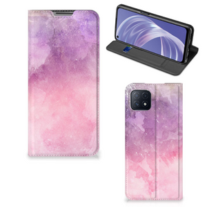 Bookcase OPPO A73 5G Pink Purple Paint