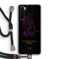 Praying For My Haters: OnePlus Nord Transparant Hoesje met koord