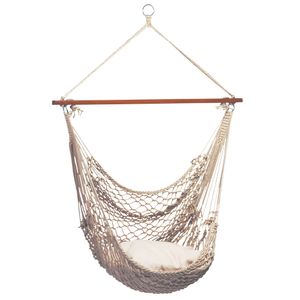 Hangstoel 1 Persoons Rope Natura - Mexicaans, Weerbestendig - Wit / Ecru - 200 kg - Tropilex