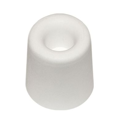 Deurbuffer - deurstopper - wit - rubber - 30 x 25 mm - schroefbevestiging