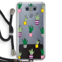 Sanseveria: LG G6 Transparant Hoesje met koord