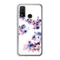 Waterverf bloemen: Huawei P Smart (2020) Transparant Hoesje