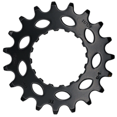 Tandwiel KMC Voor Bosch 19 CRO-MO Staal 11/128 inch - Zwart