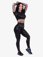 Nebbia / top Glossy Mini in zwart - thumbnail