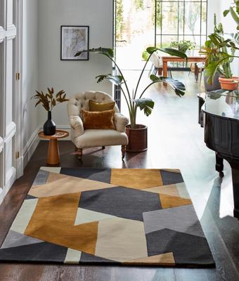 Harlequin - Popova Caramel Slate Shell 143101 - 200x280 cm Vloerkleed