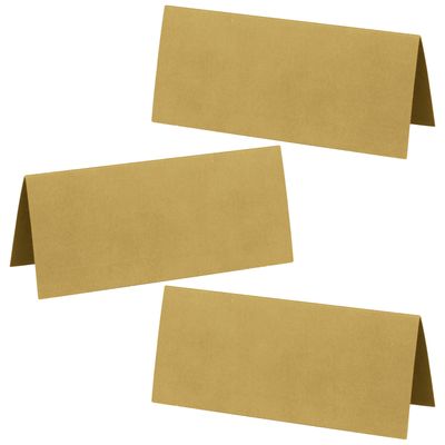 Naamkaartjes/plaatskaartjes - Bruiloft - mat goud - 100x stuks - 7 x 3 cm