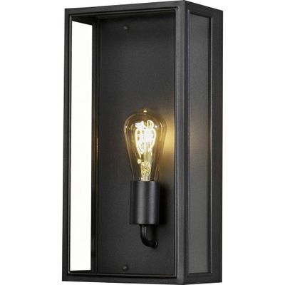 Konstsmide Carpi 7349-750 Buitenlamp (wand), Wandlamp Spaarlamp, Gloeilamp, LED E27 Zwart