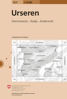 Wandelkaart - Topografische kaart 1231 Urseren | Swisstopo