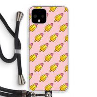 Waterijsjes: Pixel 4 Transparant Hoesje met koord