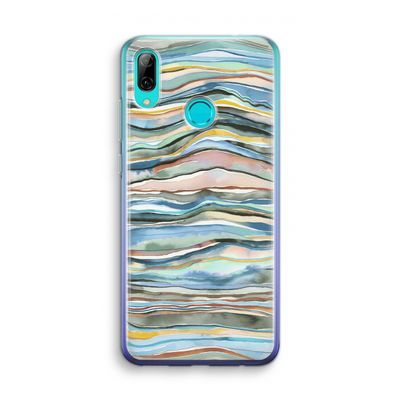 Watercolor Agate: Huawei P Smart (2019) Transparant Hoesje