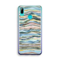 Watercolor Agate: Huawei P Smart (2019) Transparant Hoesje