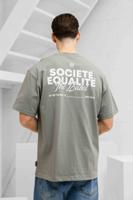 Equalité Societe 2.0 Oversized T-Shirt Heren Grijs - Maat S - Kleur: Grijs | Soccerfanshop