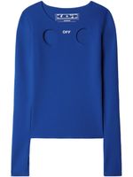 Off-White t-shirt Meteor à manches longues - Bleu - thumbnail