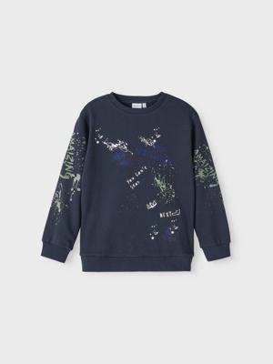 Name it winter sweater jongens - blauw - NkmPbambo