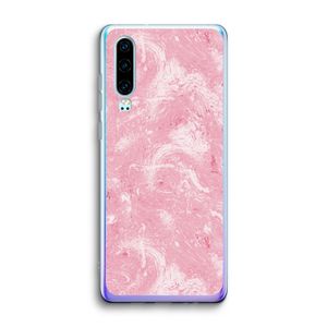Abstract Painting Pink: Huawei P30 Transparant Hoesje