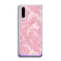 Abstract Painting Pink: Huawei P30 Transparant Hoesje