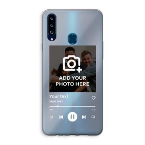 Music Player: Samsung Galaxy A20s Transparant Hoesje