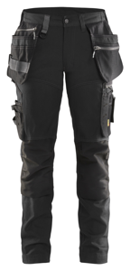 Blåkläder Dames werkbroek met stretch 71151343 | Zwart | Maat 34 - 7330509800812
