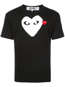 Comme Des Garçons Play t-shirt à logo imprimé - Noir