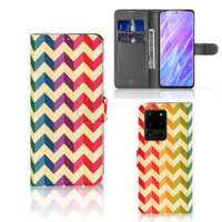 Samsung Galaxy S20 Ultra Telefoon Hoesje Zigzag Multi Color