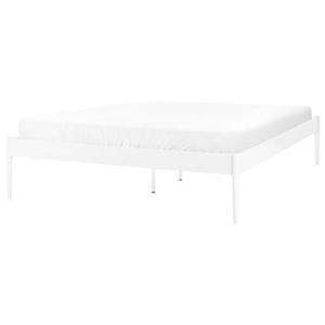 Beliani - VAURS - Tweepersoonsbed - Wit - 140 x 200 cm - Staal