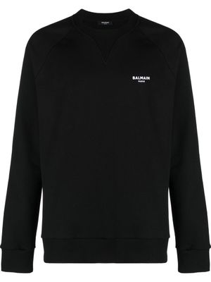 Balmain sweat à logo imprimé - Noir