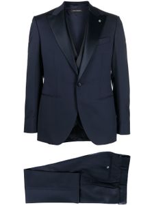 LUIGI BIANCHI MANTOVA costume trois-pièces à veste à simple boutonnage - Bleu