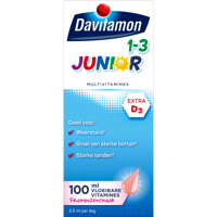 Davitamon Junior 1-3 Vloeibare Vitamines Framboos