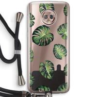 Tropische bladeren: Motorola Moto G6 Transparant Hoesje met koord