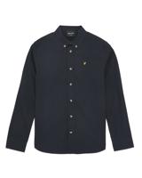 Lyle & Scott zomer blouse jongens - Navy blauw - Poplin