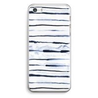Ink Stripes: iPhone 5 / 5S / SE Transparant Hoesje
