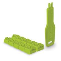 Lindy 47894 poortblokker Poortblokker + sleutel RJ-45 Groen Acrylonitrielbutadieenstyreen (ABS) 10 s