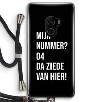 Da ziede van hier - Zwart: Xiaomi Mi Mix 2 Transparant Hoesje met koord