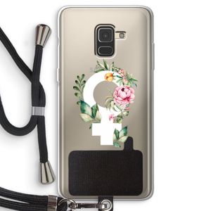Venus: Samsung Galaxy A8 (2018) Transparant Hoesje met koord