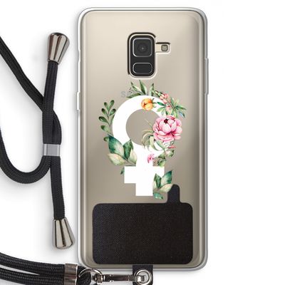 Venus: Samsung Galaxy A8 (2018) Transparant Hoesje met koord