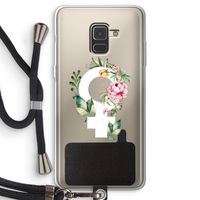 Venus: Samsung Galaxy A8 (2018) Transparant Hoesje met koord