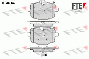 Remblokken set BL2081A4