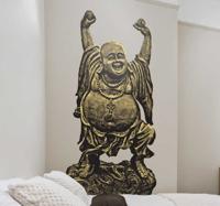 Gelukkige blije Boeddha sticker - thumbnail