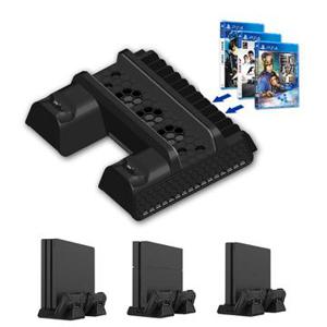 TP4-882 Verticale Voet met Koelventilator Controller Koeler Dubbel Oplaadstation voor Sony Playstation PS4/PS4 Slim/PS4 Pro