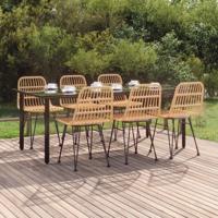 7-delige Tuinset poly rattan