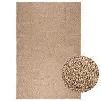 VidaXL Vloerkleed zizur binnen en buiten 200x290 cm jute look
